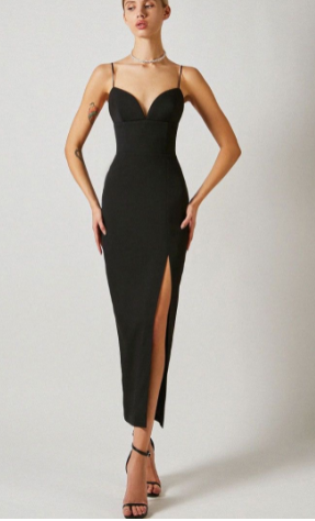 Load image into Gallery viewer, Sleeveless Mermaid Front With Slit Dress
