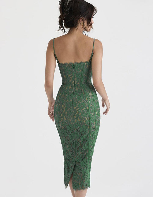 Load image into Gallery viewer, Elegant Backless Midi Dress
