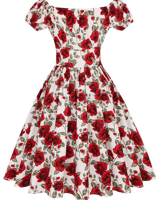 Load image into Gallery viewer, Rockabilly Women Swing Dress, Party Dresses- 50s 60s
