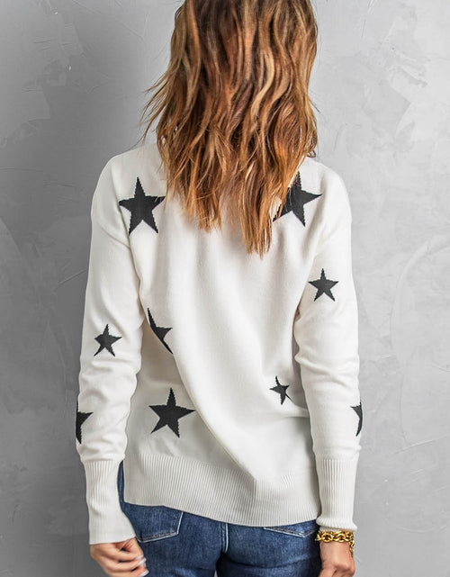 Load image into Gallery viewer, Star Print Sweater
