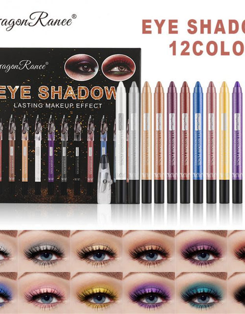 Load image into Gallery viewer, 12 Colors Eyeshadow Pencil Set
